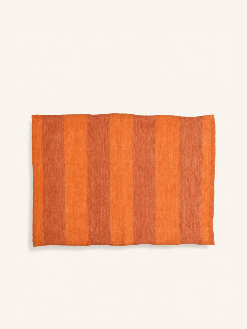 CIRQUE MAGIQUE - placemat - linen - L 50 x W 35 cm - rust