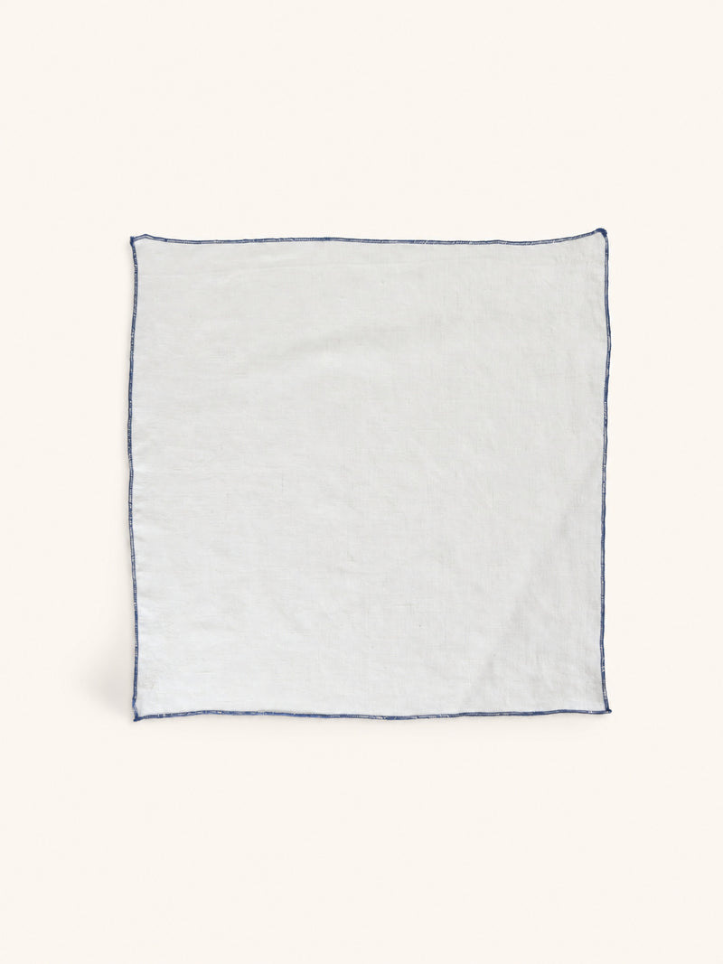 CARTE BLANCHE - napkin - linen - L 45 x W 45 cm - blue