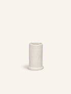 TRULLI - jarrón - metal - DIA 7,5 x H 12 cm - blanco roto
