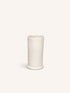 TRULLI - vaso - metallo - DIA 12,3 x H 21 cm - bianco sporco