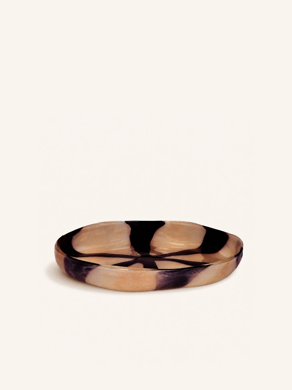 CANNES - bowl - glass - DIA 31,5 x H 5 cm - ivory