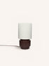 CORDOBA - table lamp - terracotta - DIA 25 x H 44 cm - dark brown