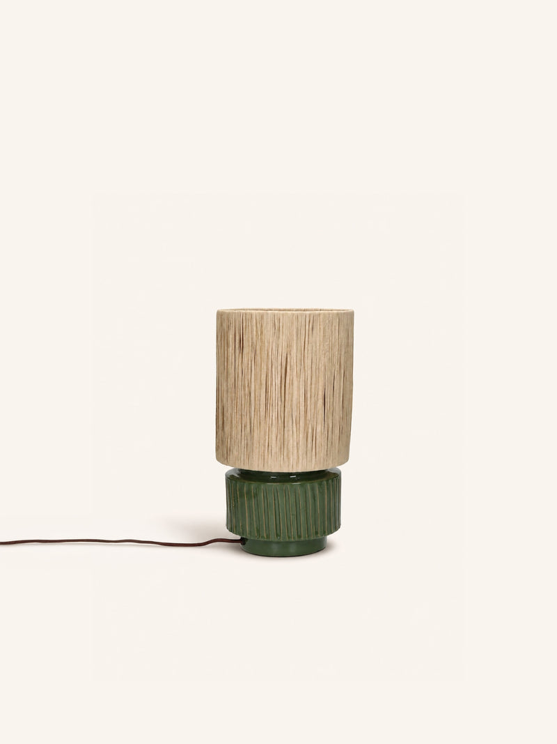 CORDOBA - table lamp - terracotta - DIA 18 x H 31 cm - khaki