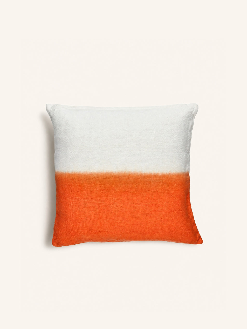 NURU - coussin - lin - L 45 x W 45 cm - orange