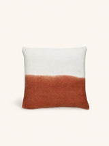 Rood – NURU - cuscino - lino - L 45 x W 45 cm - ruggine