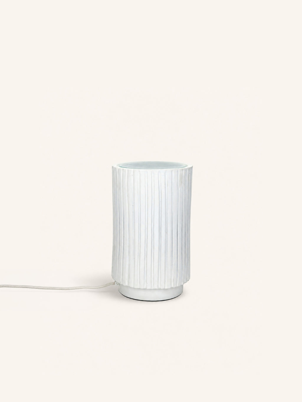 CORDOBA - terracota - DIA 19 x H 30 cm - blanco