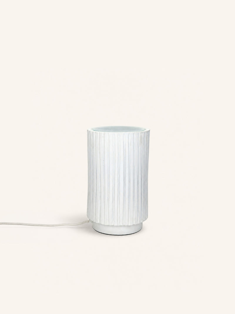 CORDOBA - terracotta - DIA 19 x H 30 cm - white