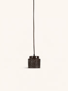 CORDOBA - suspension - terre cuite - DIA 12 x H 12 cm - brun foncé