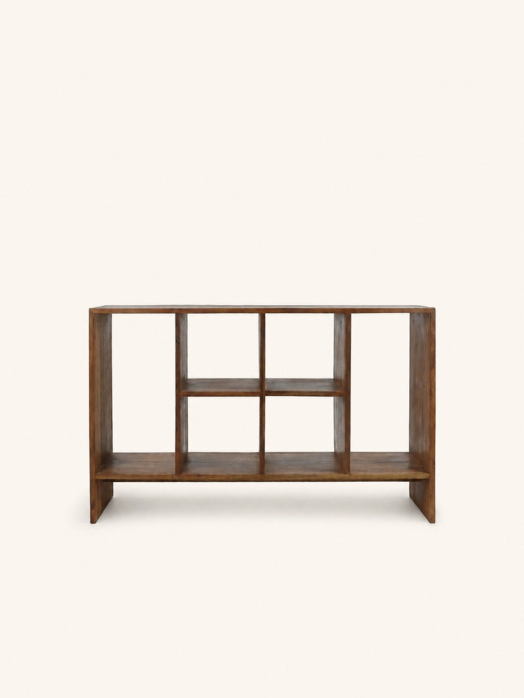 NARA - rek - teruggewonnen hout - L 150 x W 40 x H 90 cm - bruin