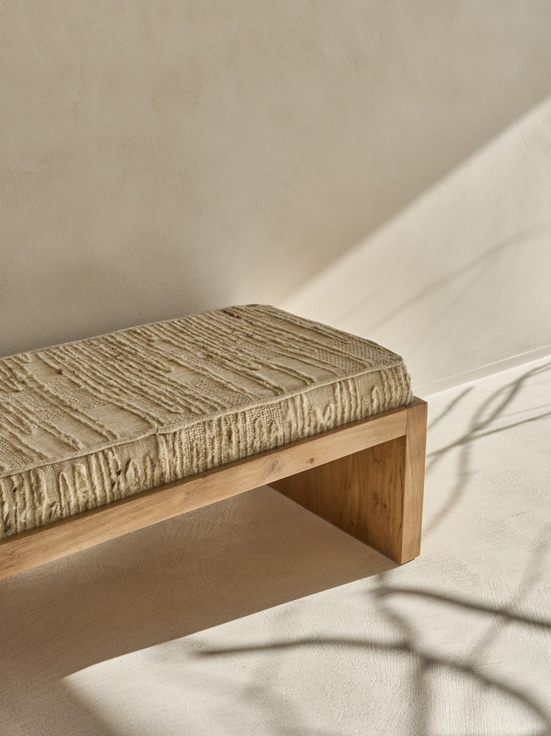 SHIBA - bench - acacia wood - L 125 x W 50 x H 45 cm - natural