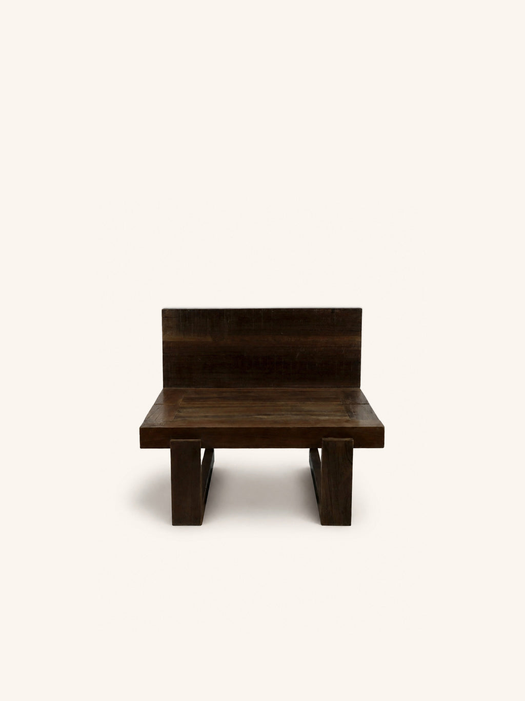 ANDALUCIA - Sessel - recyceltes Holz - L 80 x W 70 x H 60 cm - natur