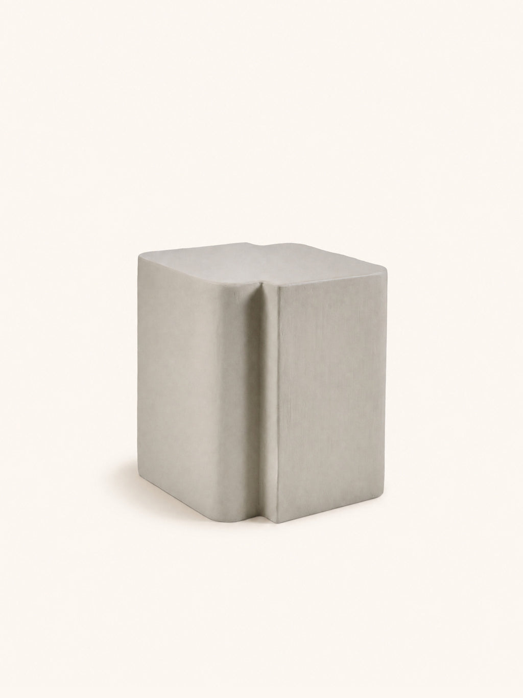 RENAISSANCE - mesa de centro - yeso de cal - L 40 x W 40 x H 45 cm - beige