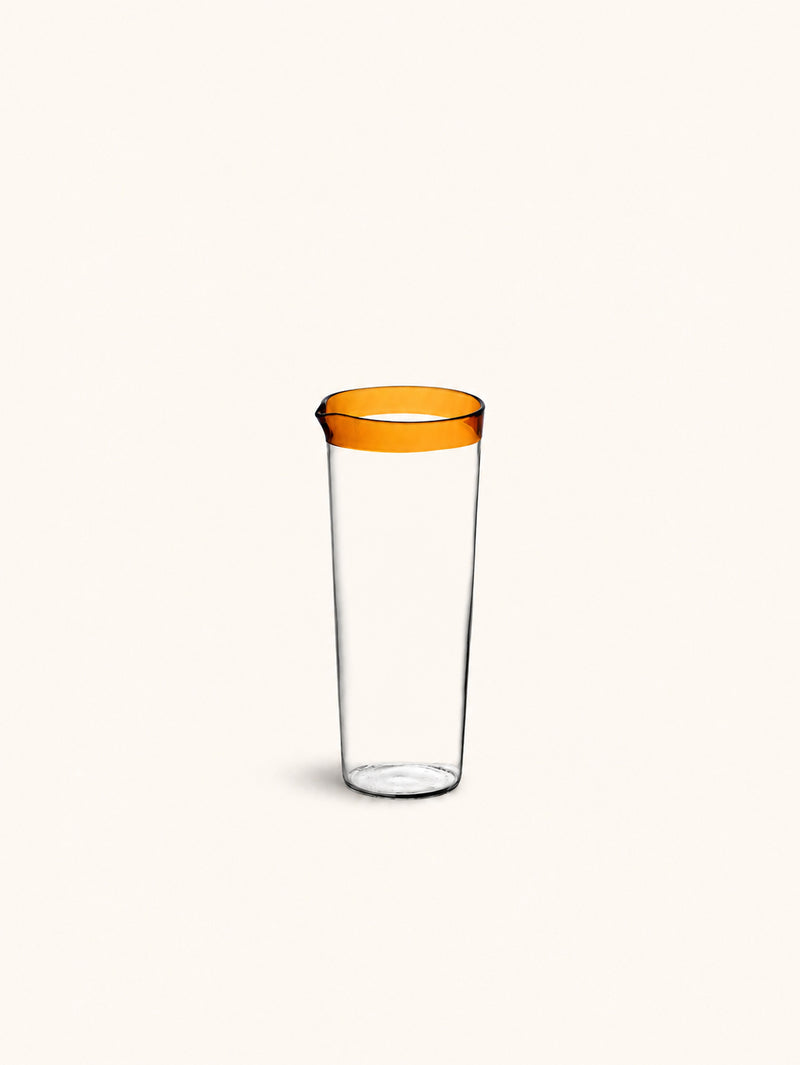 TARIFA - glass carafe - 60 CL - borosilicate glass - DIA 8 x H 19 cm - amber