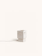 ECLIPSE - lámpara de mesa - gres - L 13 x W 13 x H 20,5 cm - blanco