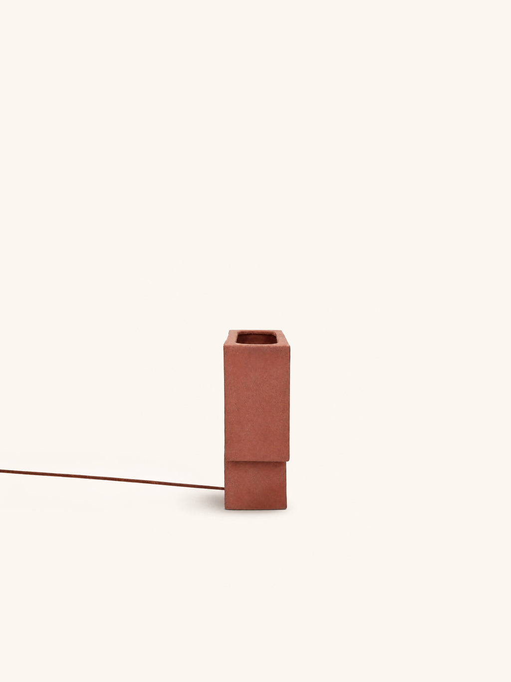 ECLIPSE - lampe de table - grès - L 28 x W 10 x H 27 cm - terracotta