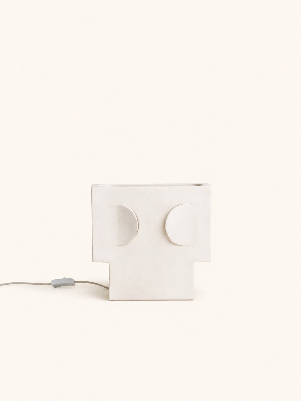 ECLIPSE - table lamp - stoneware - L 28 x W 10 x H 27 cm - white