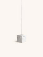 ECLIPSE - pendant lamp - stoneware - L 13 x W 13 x H 13 cm - white