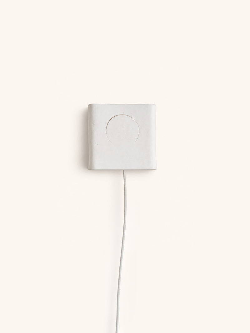 ECLIPSE - wall lamp - stoneware - L 17,5 x W 6 x H 18 cm - white