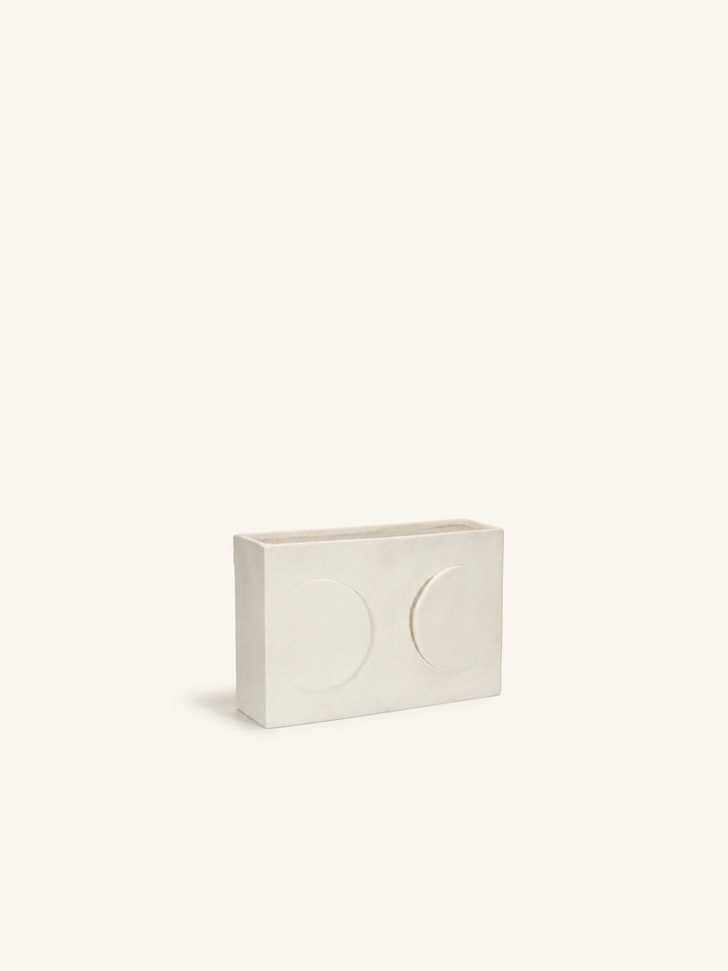 ECLIPSE - wall lamp - stoneware - L 24 x W 7 x H 16 cm - white