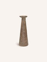 Bruin – NIZA - bougeoir - aluminium - DIA 12 x H 37 cm - gris cendré