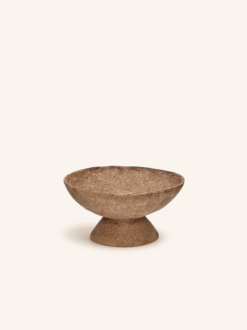 NIZA - bowl - aluminum - DIA 24 x H 11,5 cm - ochre
