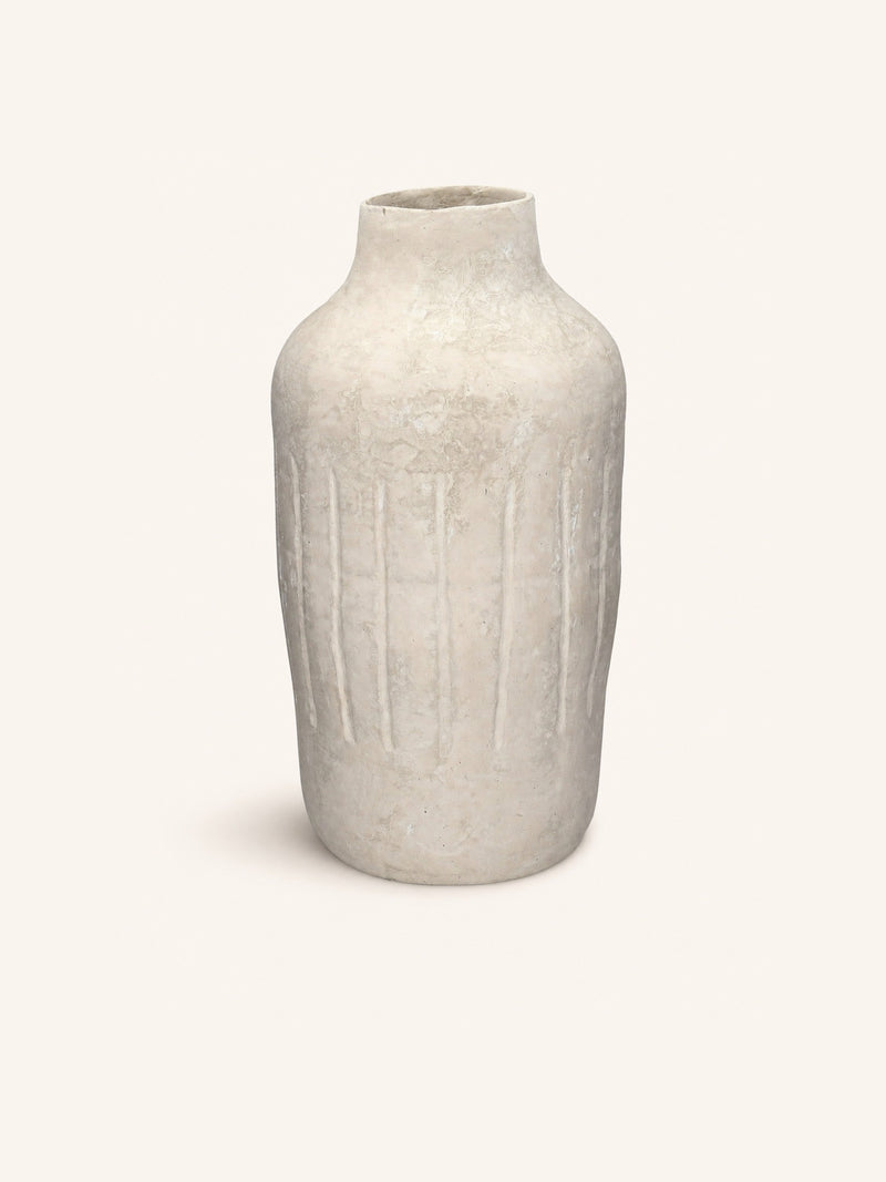 OIA - pot - papier mâché - DIA 25 x H 51 cm - off-white