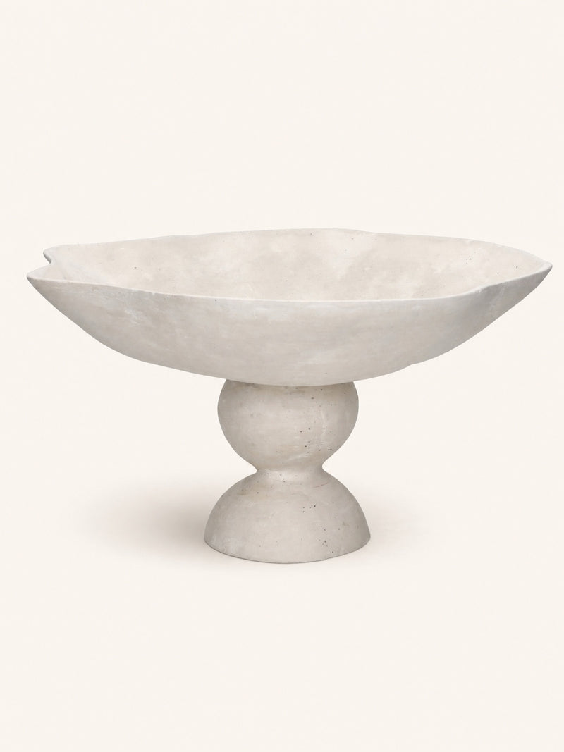 APILAR - bowl - papier mâché - DIA 30 x H 25 cm - off-white
