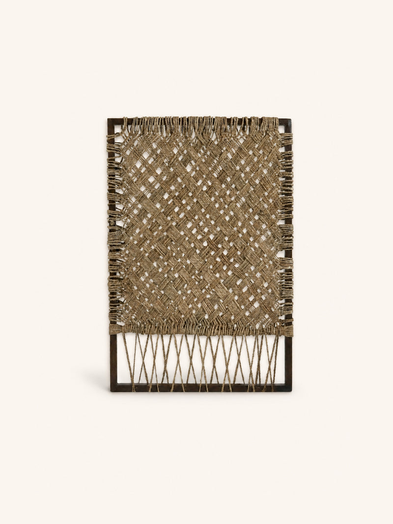 PISANG - Wanddekoration - Bananenfaser - L 80 x W 3,5 x H 120 cm - Natur