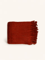 Rood – SUAVE - manta - acrílico - L 170 x W 130 cm - óxido
