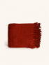 SUAVE - plaid - acrilico - L 170 x W 130 cm - ruggine