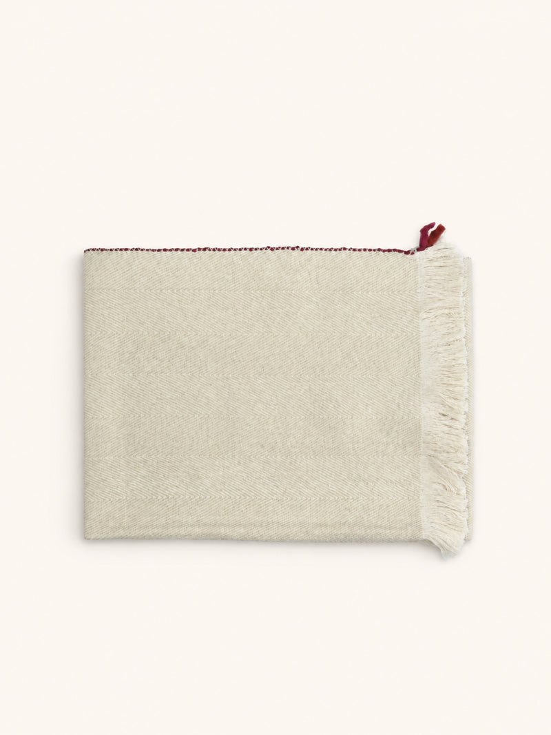 LAMA - throw - lambswool - L 170 x W 130 cm - rust