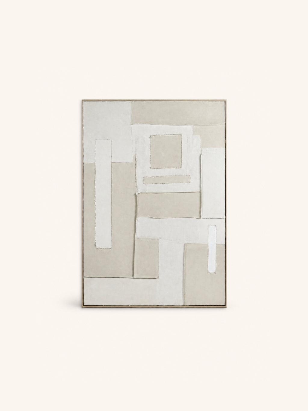 BLANCHE - wanddecoratie - linnen - L 90 x W 5 x H 120 cm - gebroken wit