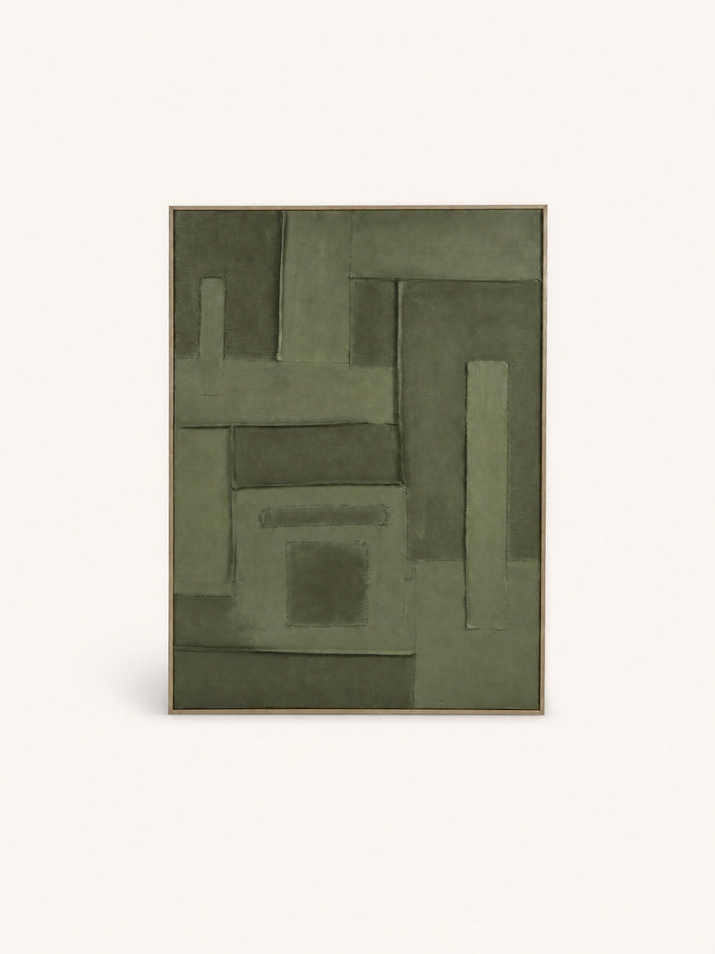PATCH - Wanddekoration - Canvas - L 90 x W 5 x H 120 cm - Khaki