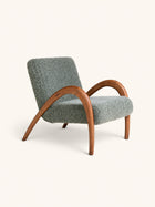 MAURICE - relax stoel - polyester - L 64,5 x W 83,5 x H 75 cm - groen
