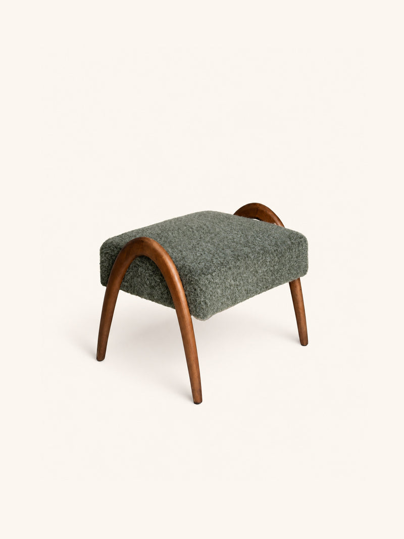 MAURICE - pouf - polyester - L 58,5 x W 45 x H 46,5 cm - green
