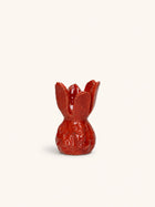 MANI - lantern - stoneware - DIA 10 x H 18 cm - red