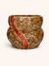 MANI - pot - steengoed - DIA 31,5 x H 26 cm - mix van kleuren