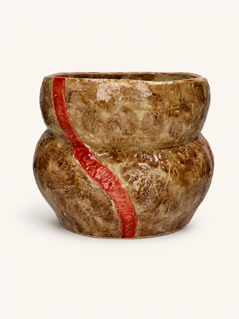 MANI - pot - stoneware - DIA 31,5 x H 26 cm - mix of colors