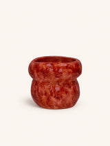 Rood – MANI - pot - grès - DIA 20 x H 17 cm - rouge