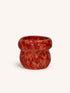 MANI - pot - steengoed - DIA 20 x H 17 cm - rood