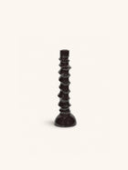 TURRET - candelabro - aluminio - DIA 9 x H 28 cm - marrón oscuro