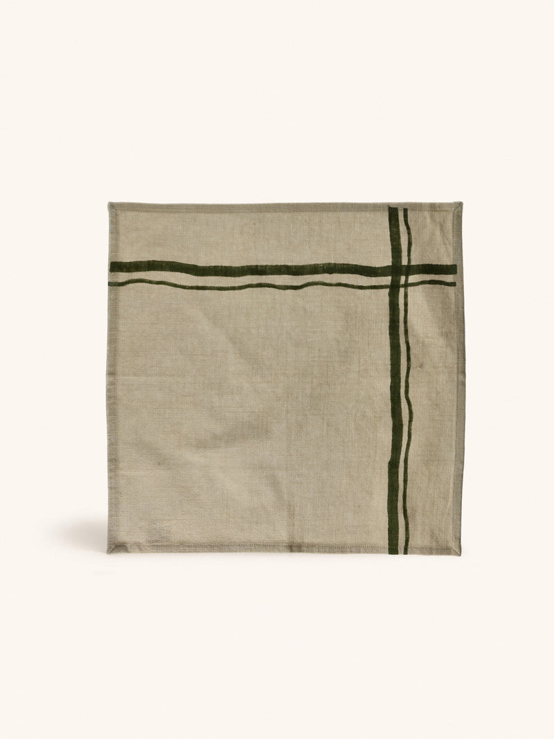 BATIK - napkin - cotton - L 45 x W 45 cm - green