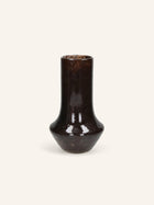 CAMOU - vaas - glas - DIA 17,5 x H 30 cm - bruin