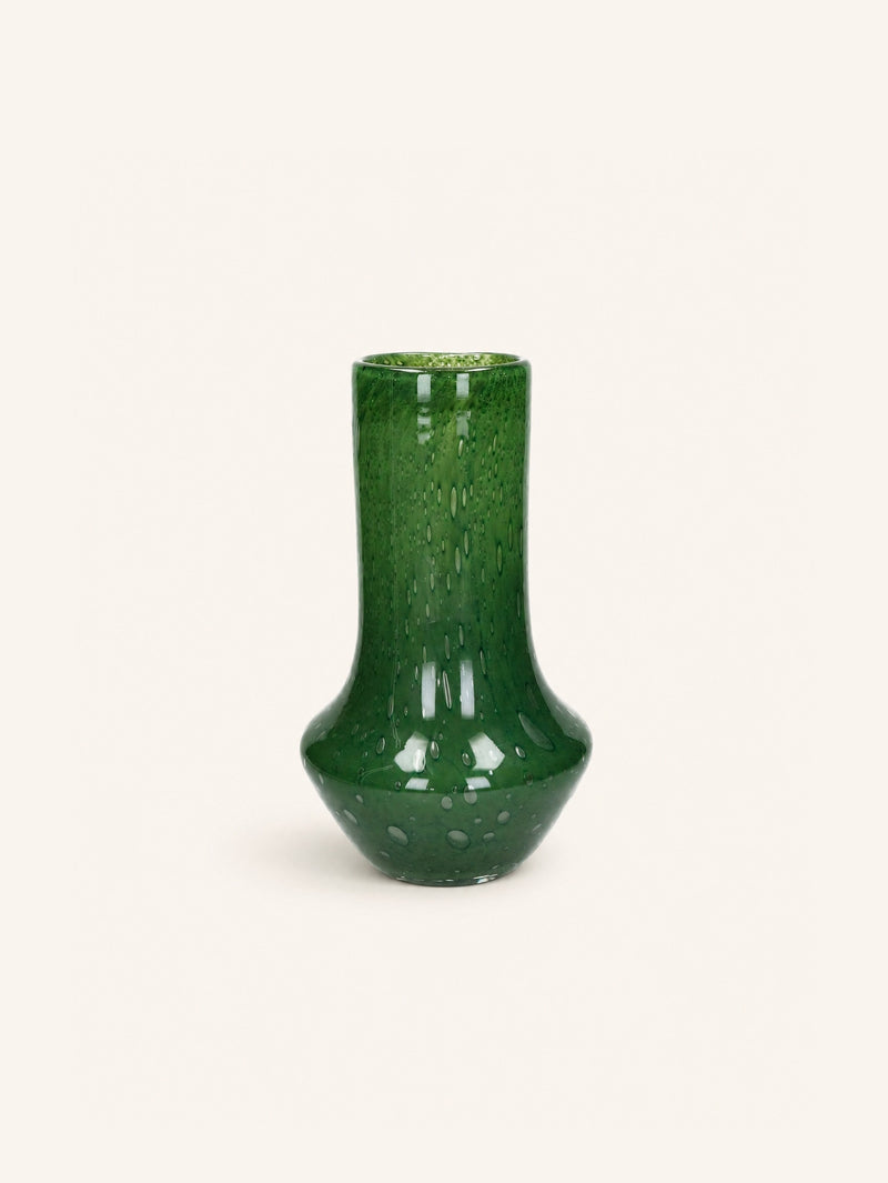 CAMOU - jarrón - vidrio - DIA 17,5 x H 30 cm - verde