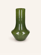 CAMOU - jarrón - vidrio - DIA 25 x H 41,5 cm - verde oliva