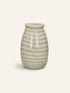 CAMOU - vaas - glas - DIA 23,5 x H 37,5 cm - olijfgroen