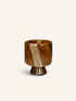 CAMOU - vaas / windlicht - glas - DIA 17,5 x H 21,5 cm - camel