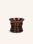 ORBIT - Vase / Windlicht - Glas - DIA 24,5 x H 20 cm - Braun
