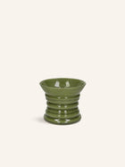 ORBIT - vase / lantern - glass - DIA 20 x H 16,5 cm - olive green