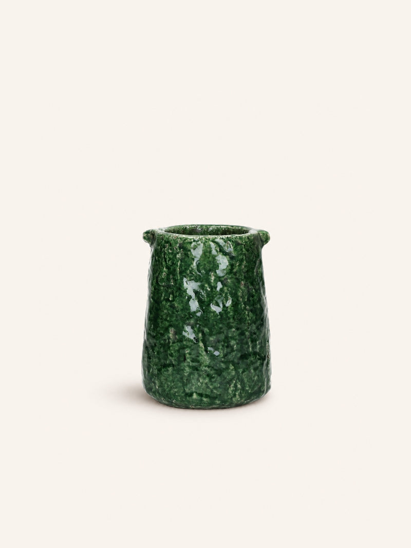 LUMU - pot - ceramic - DIA 16 x H 20 cm - green